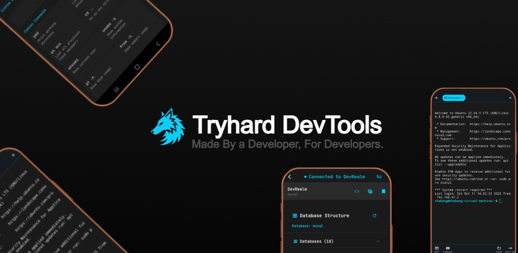 Tryhard DevTools App